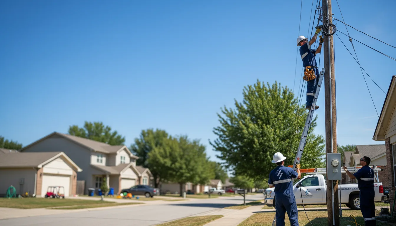 Residential electrician providing installation services in Nachusa, IL